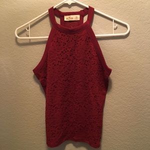 Never worn Xsmall wine color tank
